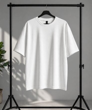 OVELO Essential Oversized Tee – White
