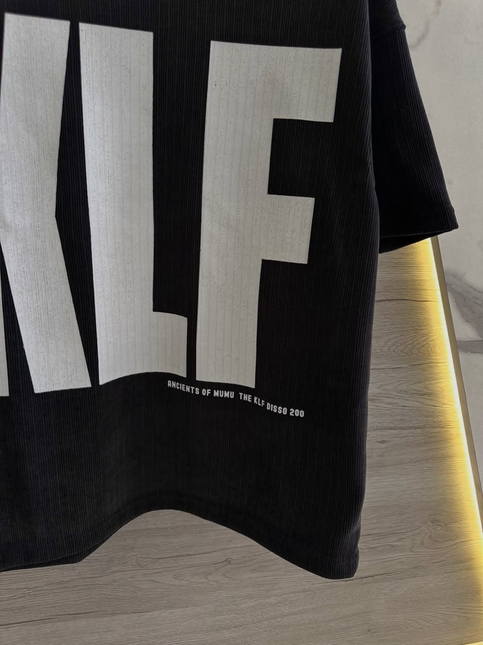OVELO Saint Graphic Tee – Washed Black - Image 2