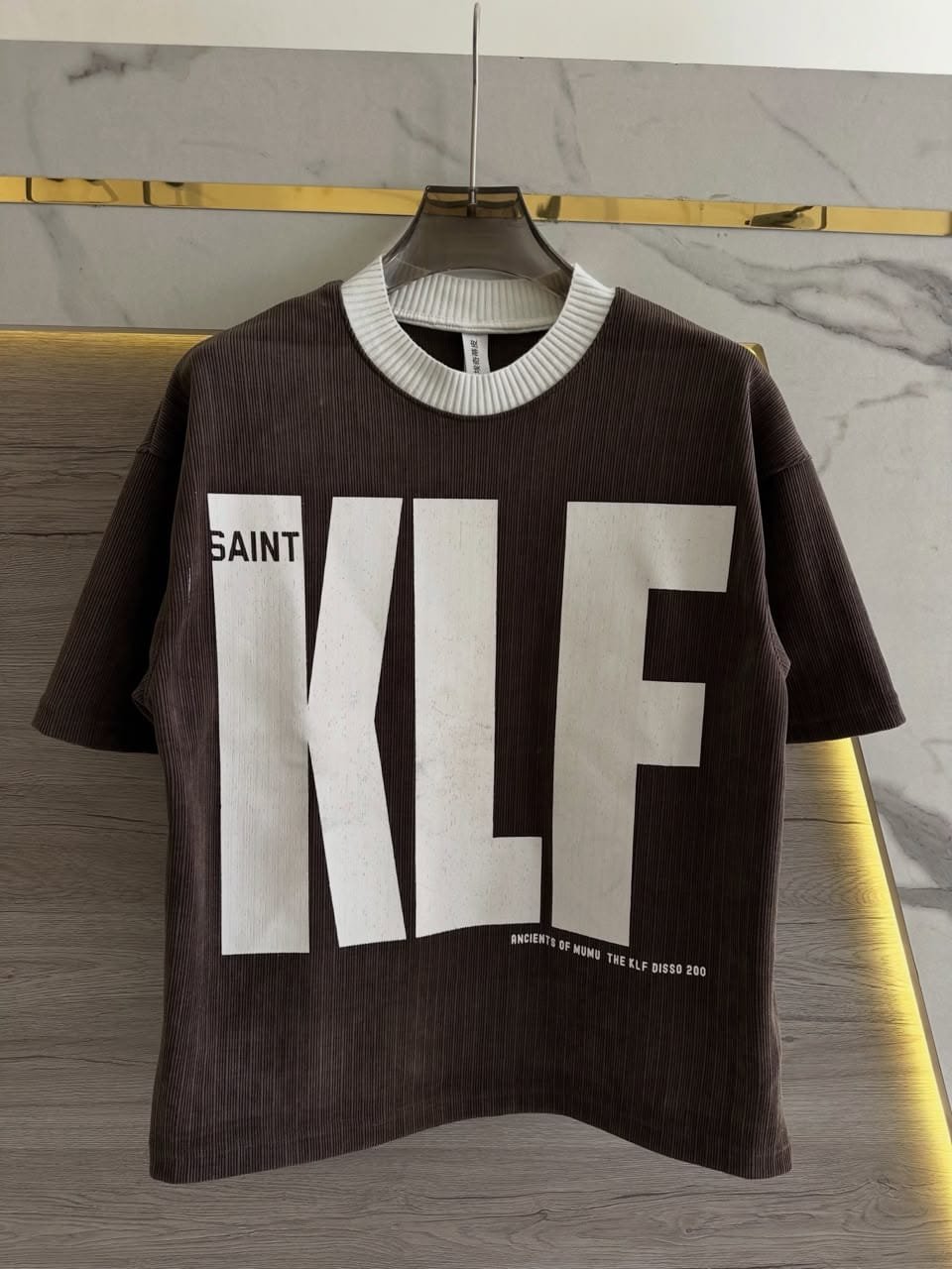 OVELO Saint Graphic Tee – Washed Black - Image 4