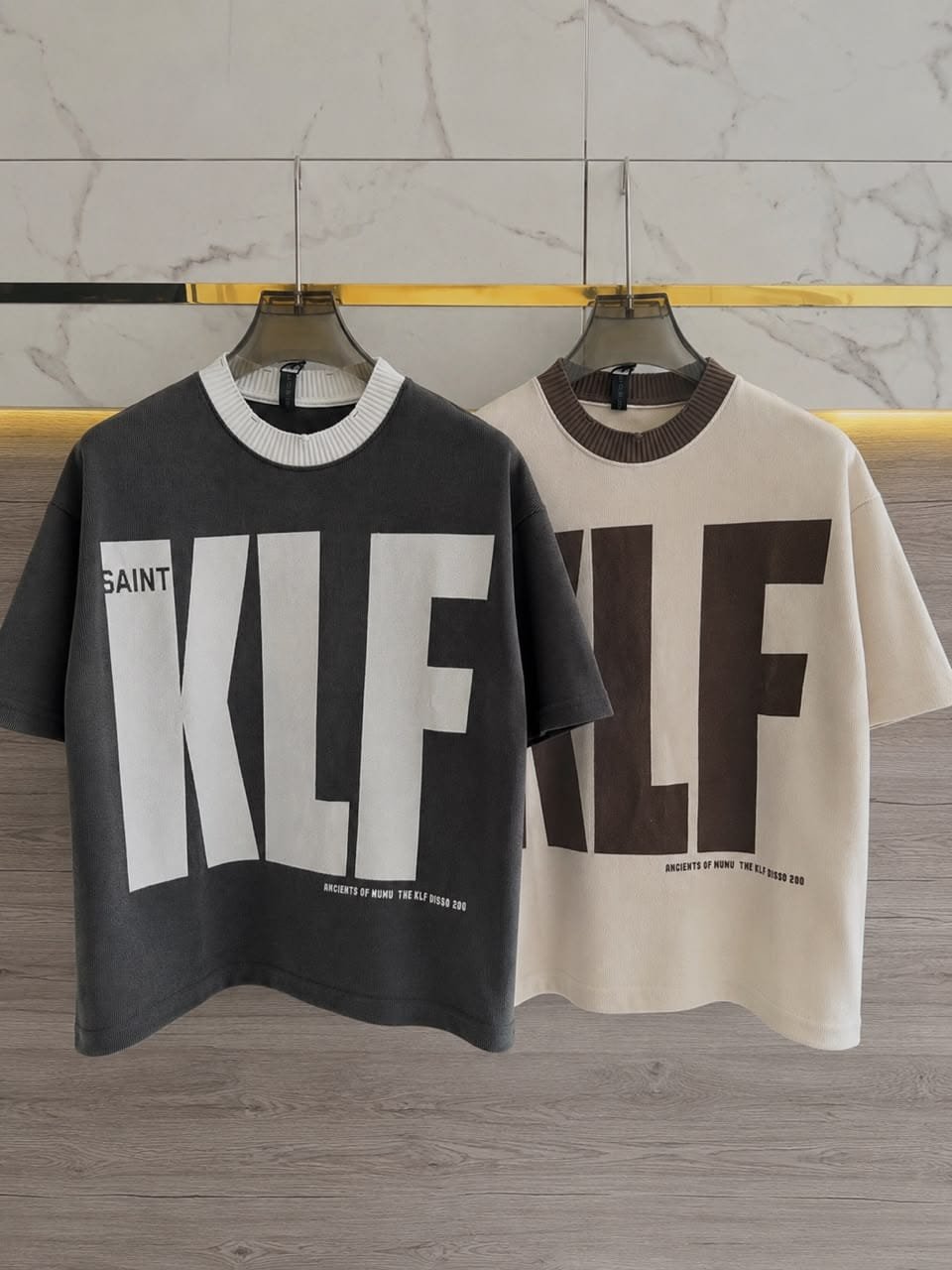 OVELO Saint Graphic Tee – Washed Black - Image 3